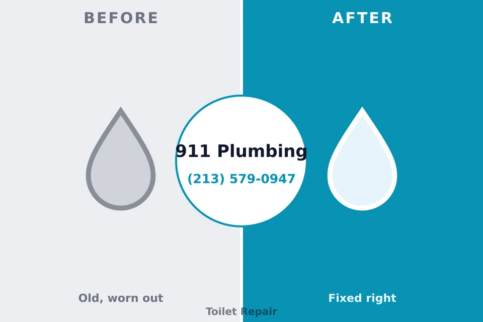 Before and after: plumbing repair Hiller, PA